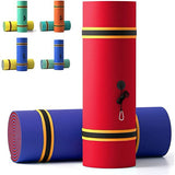 9'x 6' Floating Water Pad for 4 Person, VECUKTY 3 Layer Lily Pad for Water Recreation and Relaxing,Tear-Resistant XPE Foam Floating Mat for Beach,Ocean, Lake，Pink&Blue