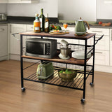 Cheflaud Rolling Kitchen Storage Cart Island