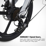 zhengbu Folding Electric Bikes for Adults 20 Inch Electric Commuter Bike Lightweight City Electric Bicycle Foldable E-Bikes for Womens/Mens 400W Motor Shimano 7 Speed 48V 10Ah Removable Battery