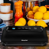 Morpilot Vacuum Sealer with Built-in Roll Storage & Cutter, Automatic Food Saver Vacuum Sealer Machine, Starter Bags, Hose, Dry & Moist Food Modes, LED Indicator Lights, FDA Compliant
