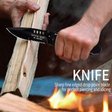 5 in 1 Pocket Stainless Steel Tactical Folding Knife Set