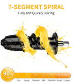 Morpilot Juicer Machine, Slow Masticating Juicer with Quiet Motor & Reverse Function