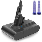 Dyson V7 Replacement Battery, 21.6V 4600mAh Lithium Battery Compatible with SV11 V7 Motorhead V7 Trigger V7 Animal V7 HEPA V7 Absolute Handheld Vacuum Cleaners, 2 Pack Filters Included