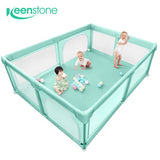 Keenstone Extra Large Baby Playpen ,Kid Protection Play Yard Children Portable Safety Fence ,81*61*27"
