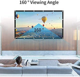 Projector Screen, Keenstone 120 inch 16:9 HD Foldable Anti-Crease Portable Projector Movies Video Screen for Home Theater Outdoor Indoor