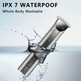 Hair Clipper for Men, Professional Cordless Clippers for Hair Cutting, IPX7 Waterproof Hair Trimmer Barber Kit, LED Display and USB Rechargeable Portable Home Haircut Machine (Plating)