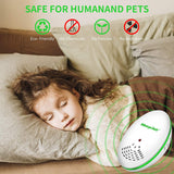 morpilot Ultrasonic Electronic Plug-in Pest Repellent - Pest Control - Get Rid of - Rodents Squirrels Mice Rats Insects - Roaches Spiders Fleas Bed Bugs Flies Ants Fruit Fly!