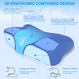 Behost Cervical Memory Foam Pillow, Contour Pillows for Neck and Shoulder Pain, Ergonomic Orthopedic Sleeping Neck Contoured Support Pillow for Side Sleepers, Back and Stomach Sleepers