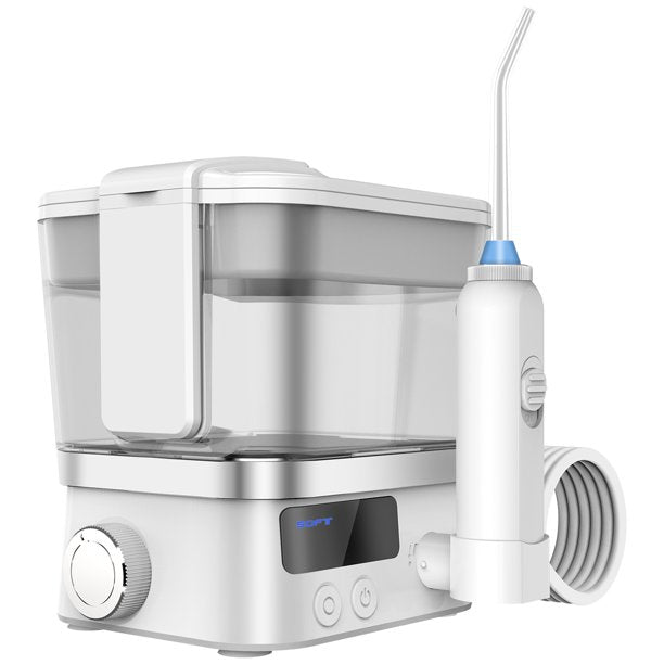 Morpilot Cordless Water Flossers for Teeth 500ML, Portable Dental Oral Irrigator Cleaner with 3 Modes and 2 Jet Tips, IPX7 Waterproof, USB Charged, and Bag for Travel