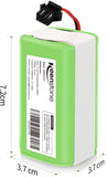 Keenstone 14.4V 2600mAh Li-ion Rechargeable Replacement Battery Compatible with Ecovacs Deebot N79S, N79, DN622, Eufy RoboVac 11, 11S, RoboVac 30, 30C, RoboVac 15C, 12, Amarey A800
