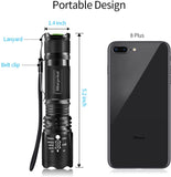 Morpilot UV Flashlight with Batteries 2 Pack, 2 in 1 Black Light & Handheld Flashlight 395nm Mini Light Torch Detector for Pet Stains, Scorpions