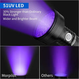 2 in 1 UV Tactical Flashlight Mini Ultraviolet Urine Detector