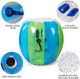 Keenstone Two Bumper Balls Inflatable Bumper Ball 1.2M/4ft 1.5M/5ft Diameter Bubble Soccer Ball Blow Up in 5 Min Inflatable Bumper Bubble Balls for Adults