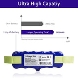 14.4V X-Life Extended Battery w/ 2Pcs Brush - Compatible with Roomba 8 Series