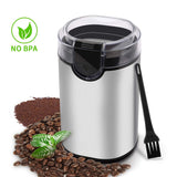 Coffee Bean Grinder Mill Grinder with Noiseless Motor One Touch
