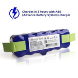 14.4V X-Life Extended Battery w/ 2Pcs Brush - Compatible with Roomba 8 Series