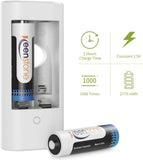Keenstone 4pcs 2775mWh AA Rechargeable Lithium Batteries, Constant Output at 1.5v AA Rechargeable Battery for Blink, Toys, Flashlight (W-1)