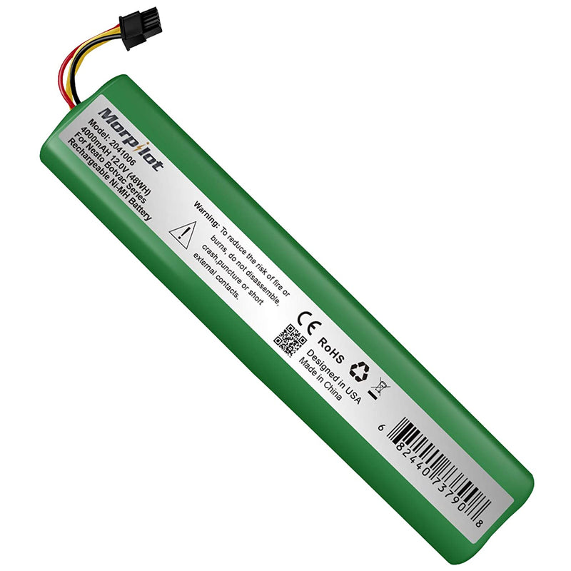4000mAh 12V NiMh Replacement Battery for Neato Botvac Series 70e, 75, 80, 85 and Botvac D Series D75, D80, D85 (Not Compatible with Neato D3 D5 D4 D7)