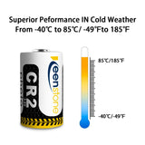 12Pcs CR2  Compatible CR15H270 3V CR2 850mAh Lithium Batteries