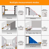 196Ft M/In/Ft Laser Tape Measure  with 2 Bubbles