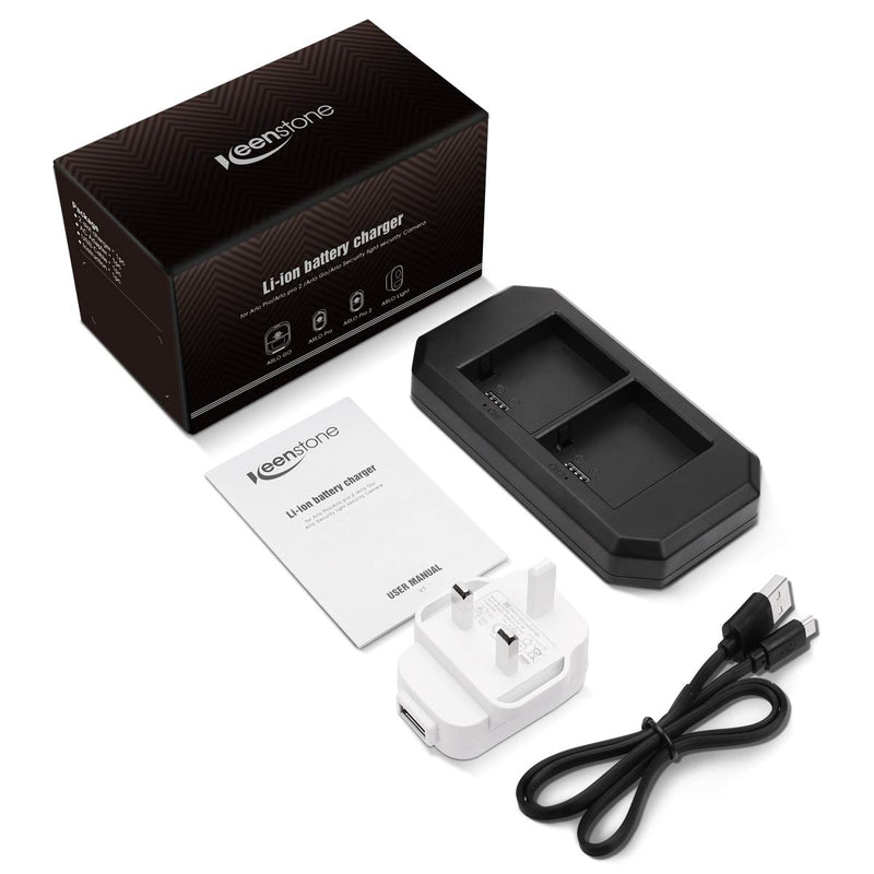 Arlo Pro Battery Charger 2 Port Charging Station with UK Plug
