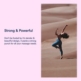 Morpilot Magic Rechargeable Personal Wand Massager - Large Edition - 20 Powerful Patterns & 8 Speeds - Perfect for Muscle Tension, Back, Neck Relief, Soreness, Recovery - Light Pink