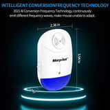 Ｍ－４Ultrasonic Pest Repeller, ６Ｐａｃｋ，Indoor Plug-in, Get rid of - Rodents, Mice, Rats, Squirrels, Bats, Insects, Bed Bugs, Ants, Fleas, Mosquitos, Fly, Spiders, Roaches! + Blue Night Light