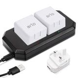 Arlo Pro Battery Charger 2 Port Charging Station with UK Plug