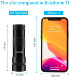 morpilot Black Light, 2 Pcs UV Handheld Blacklight Flashlights 12 Led 395nm Mini Light Torch Detector for Pets Urine and Stains