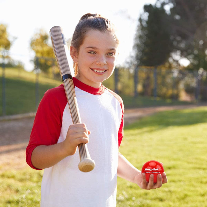 Keenstone Weighted Baseballs Softball Heavy Training Balls for Hitting, Batting and Pitching Training, 16 oz Baseball Practice Balls, PVC Shell, Iron Sand Filling