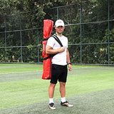 Keenstone 7' X 7' Baseball & Softball Practice Hitting & Pitching Net with Bow Frame, Carry Bag and Bonus Strike Zone, Great for All Skill Levels | Collapsible and Portable