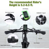 Folding Electric Bike Electric Commuter Bicycles 20 Inch Commuting Bike Foldable City E-Bikes for Adults 400W Motor Shimano 7-Speed 48V 10AH Removable Battery