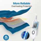 Electric Heated Throw Blanket, Keenstone Machine Washable Fast Heated Flannel Blanket Twin Size, Darkturquoise