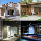 Solar Powered Insect Mosquito and Fly Trap, 30W Solar Panel, 5000mAh, Battery Light Sensor, from Dusk to dawn for Yard, Garden, Street, Basketball Court