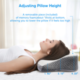 Behost Cervical Memory Foam Pillow, Contour Pillows for Neck and Shoulder Pain, Ergonomic Orthopedic Sleeping Neck Contoured Support Pillow for Side Sleepers, Back and Stomach Sleepers