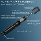 Electric Shavers for Men and Nose Hair Trimmer Set, Eunon IPX 7 Waterproof Wet & Dry Pop-upElectric Razor Sideburn Trimmer Intelligent Razors with Digital Display, Black