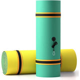 9'x 6' Floating Water Mat for 4 Person, VECUKTY 3 Layer Lily Pad for Water Recreation and Relaxing,Tear-Resistant XPE Foam Floating Pad for Beach,Ocean, Lake,Organ