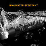 Tactical Flashlight with Picatinny Rail Mount, LED Weapon Light 800 Lumen Waterproof Tactical Flash Light for Outdoor Shooting Hunting Camping, Include with CR123A Lithium Battery and Portable Clip