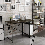 black desk