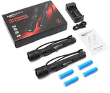 Brightest LED Flashlights Rechargeable 2 Pack, Waterproof 1500 High Lumen Handheld Flashlights with 5 Light Modes and Pocket Clip for Emergency or Camping(4 pcs 18650 Battery and Charger Included)