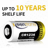 CR123A 3v Lithium Battery 18 Pack, Keenstone UL Certified Non-Rechargeable 1600mAh Lithium Batteries for Flashlight Torch Microphones (NOT for Arlo Cameras)