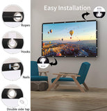 Projector Screen, Keenstone 120 inch 16:9 HD Foldable Anti-Crease Portable Projector Movies Video Screen for Home Theater Outdoor Indoor