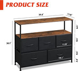MONVANE 3-in-1 Television stand for 65 Inch TV Stands,with Open Shelves for Living Room, Black