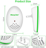 Ｍ－１ Ultrasonic Pest Repeller 4 Pack Electronic Repeller Indoor Plug-in - Get rid of - Rodents, Mice, Rats, Squirrels, Bats, Insects, Bed Bugs, Ants, Fleas, Mosquitos, Fly, Spiders, Roaches!