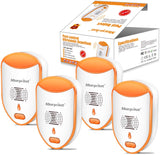 morpilot Ｍ－２ Rodent Repeller Mouse Repellent Ultrasonic Mice Electronic Repeller Humane Mouse Trap Substitute Pest Control with Ultrasounds Sonic Sounds Impulse Waves for Attic Garage Basement 4PACK