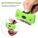 Morpilot Pet Grooming Brush, Deshedding Dog Brush with Quick Self Cleaning, Professional Pet Comb Removes Loose Hair and Combats Reduces Shedding Up To 95%, Deshedding Brush for Dogs and Cats (M)