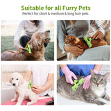 Morpilot Pet Grooming Brush, Deshedding Dog Brush with Quick Self Cleaning, Professional Pet Comb Removes Loose Hair and Combats Reduces Shedding Up To 95%, Deshedding Brush for Dogs and Cats (L)