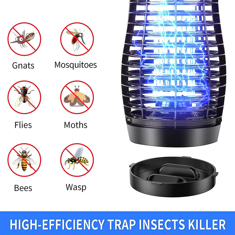 Morpilot Bug Zapper Outdoor 4200V Mosquito Electric Zapper 25W Mosquito lamp Killer Mosquito 2,500 Sq Insect Fly Trap Indoor & Outdoor - Waterproof Light Bulb Lamp