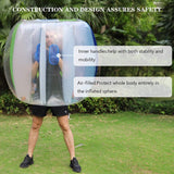Keenstone Two Bumper Balls Inflatable Bumper Ball 1.2M/4ft 1.5M/5ft Diameter Bubble Soccer Ball Blow Up in 5 Min Inflatable Bumper Bubble Balls for Adults