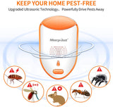 morpilot Ｍ－２ Rodent Repeller Mouse Repellent Ultrasonic Mice Electronic Repeller Humane Mouse Trap Substitute Pest Control with Ultrasounds Sonic Sounds Impulse Waves for Attic Garage Basement 4PACK